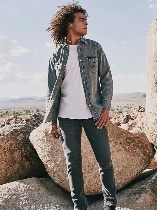 20X No 44 Slim Fit Straight Leg Jean Men Wrangler RHXV51 Clothing McAllen (44MWXMA)