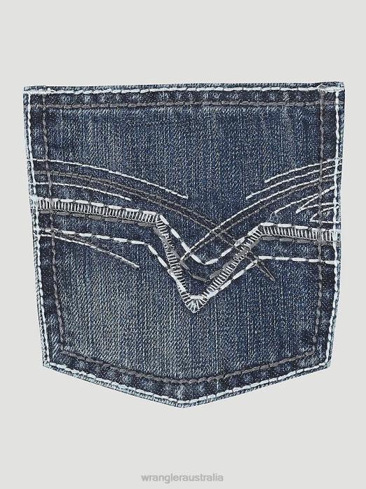 20X Vintage Bootcut Slim Fit Jean Boys Wrangler RHXV939 Clothing Canyon Lake (42BWXCL)