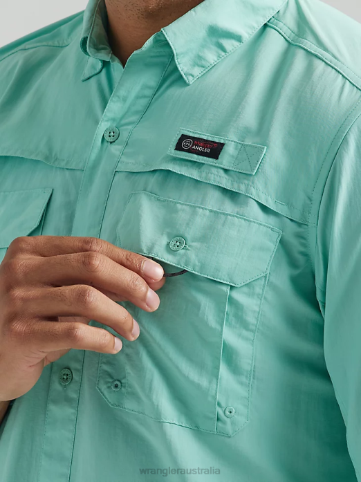 ATG Angler Long Sleeve Shirt Men Wrangler RHXV339 Clothing Ocean (112331259)