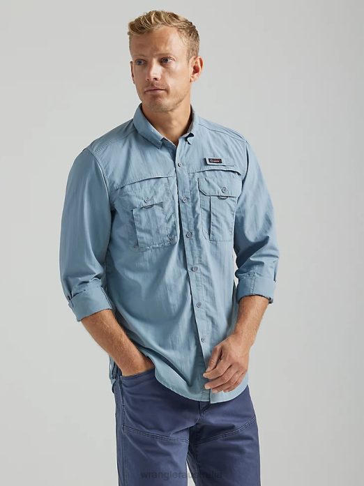 ATG Angler Long Sleeve Shirt Men Wrangler RHXV653 Clothing Tradewinds (112333906)