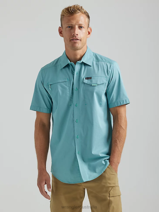 ATG Asymmetrical Zip Pocket Shirt Men Wrangler RHXV327 Clothing Tidewater (112331236)
