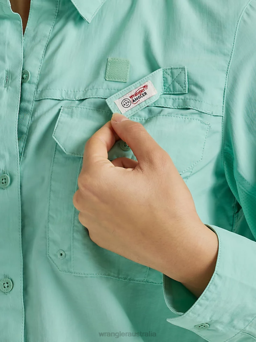 ATG By Angler Shirt Women Wrangler RHXV898 Clothing Ocean (112333433)