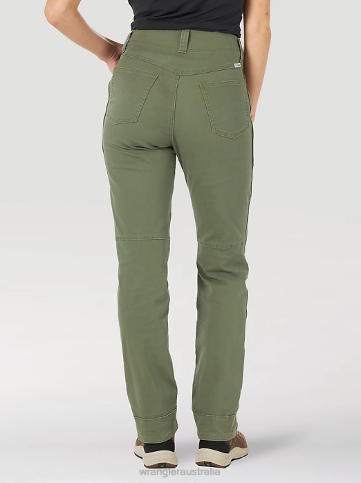 ATG By Canvas Pant Women Wrangler RHXV812 Clothing Olive (LA825OV)