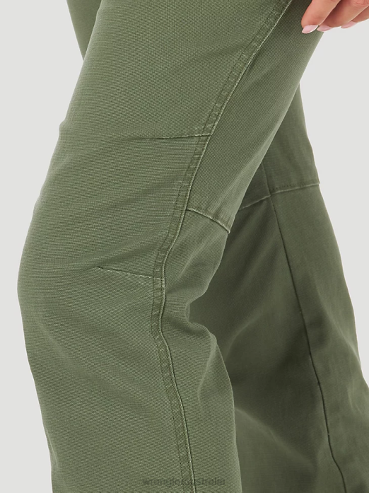 ATG By Canvas Pant Women Wrangler RHXV812 Clothing Olive (LA825OV)