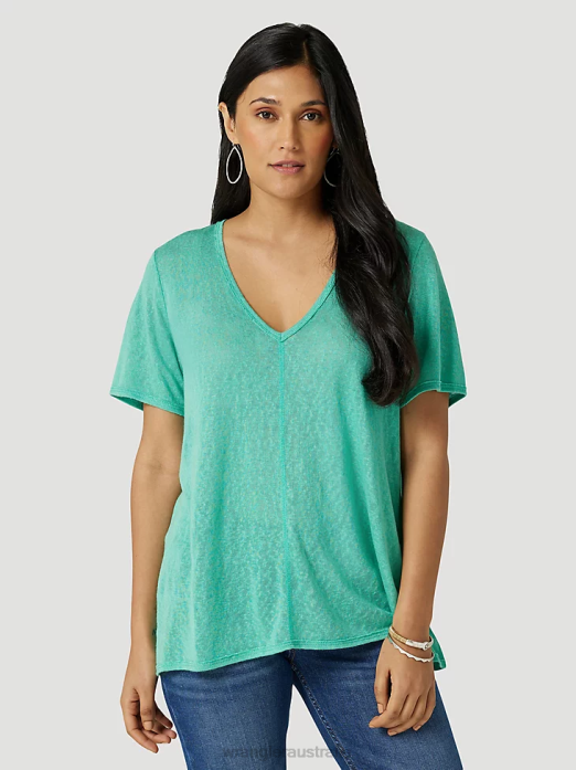 ATG By Hooded Sun Tee Women Wrangler RHXV900 Clothing Ocean (112331283)