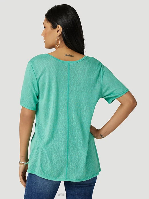 ATG By Hooded Sun Tee Women Wrangler RHXV900 Clothing Ocean (112331283)