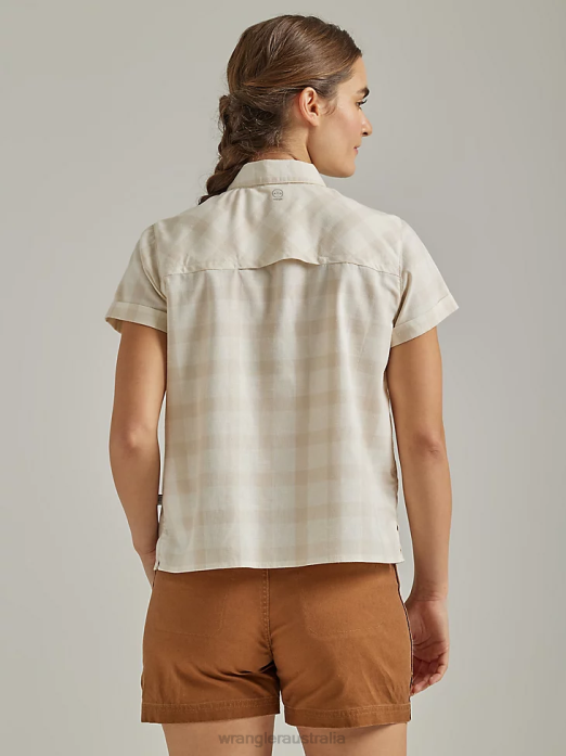 ATG By Trail Shirt Women Wrangler RHXV886 Clothing Oatmeal (112333893)