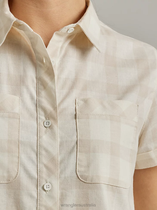 ATG By Trail Shirt Women Wrangler RHXV886 Clothing Oatmeal (112333893)