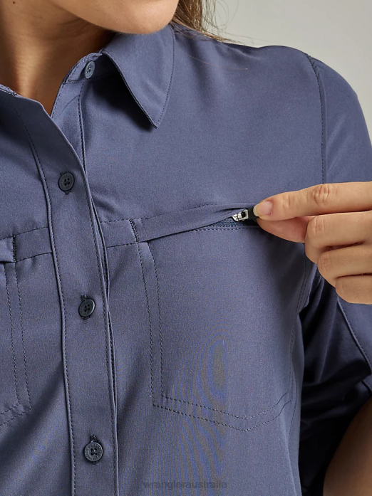 ATG By Trail Shirt Women Wrangler RHXV887 Clothing Blue Nights (112333894)