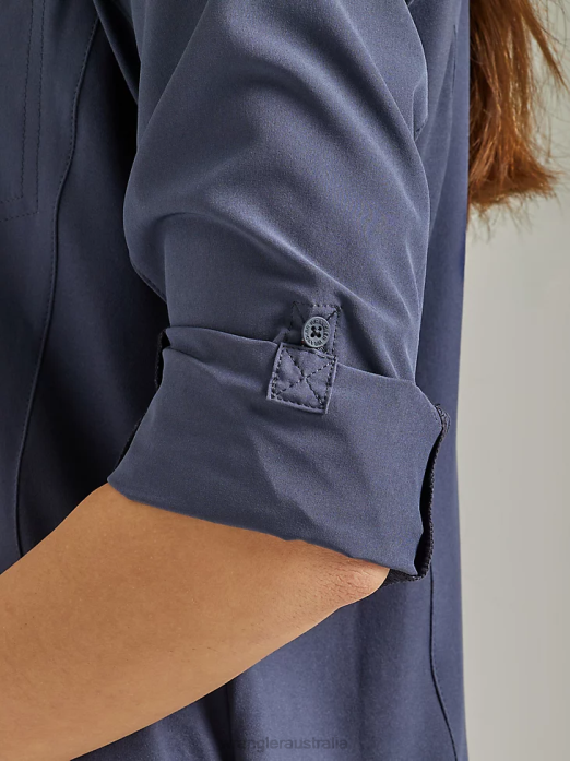 ATG By Trail Shirt Women Wrangler RHXV887 Clothing Blue Nights (112333894)