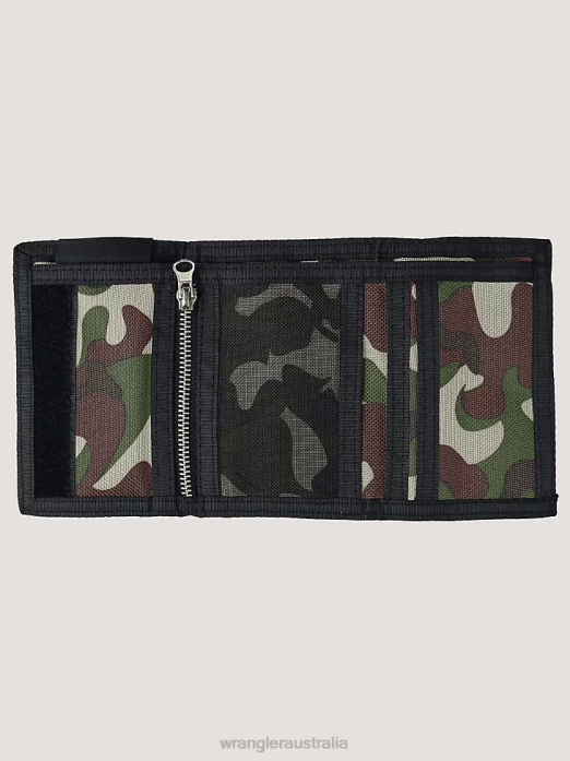 ATG Camo Canvas Wallet Men Wrangler RHXV644 Accessories Black/Camo (112322141)