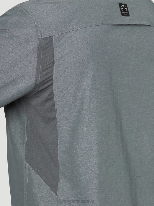 ATG Mix Material Shirt Men Wrangler RHXV380 Clothing Turbulence (NSB89TN)