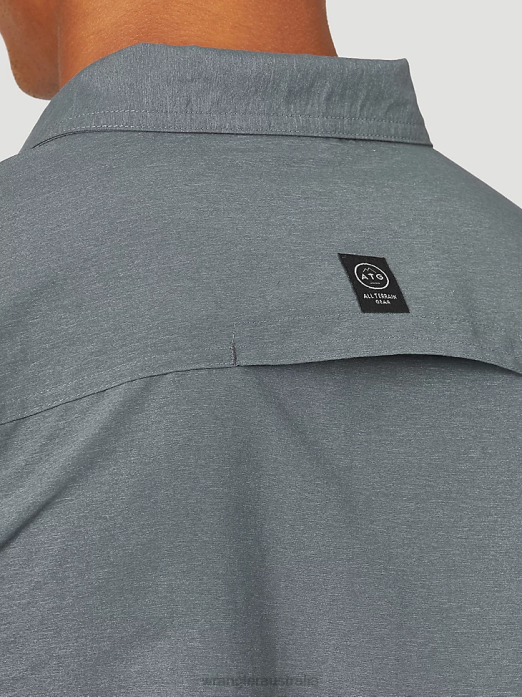 ATG Mix Material Shirt Men Wrangler RHXV380 Clothing Turbulence (NSB89TN)
