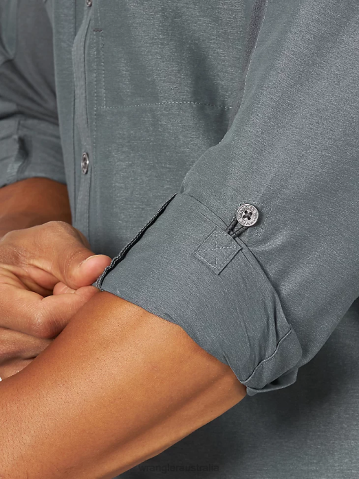 ATG Mix Material Shirt Men Wrangler RHXV380 Clothing Turbulence (NSB89TN)