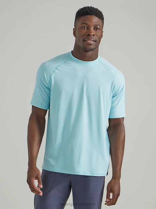 ATG Performance Knit Shirt Men Wrangler RHXV291 Clothing Sky (112331266)