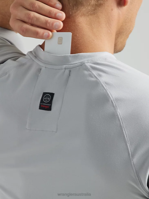 ATG Performance Knit Shirt Men Wrangler RHXV641 Clothing Harbor Mist (112331282)