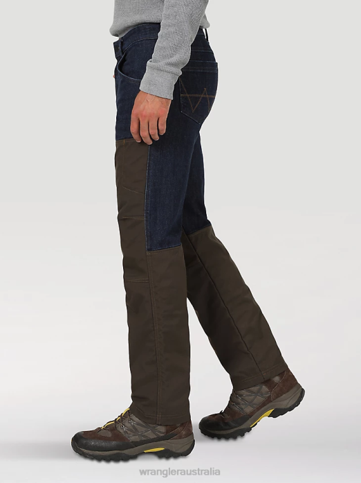 ATG Western Shirt Men Wrangler RHXV642 Clothing Bering Sea (NSB92BR)