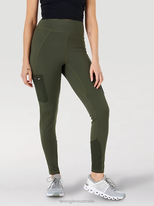 ATG by Cargo Leggings Women Wrangler RHXV814 Clothing Olive (LA201OV)