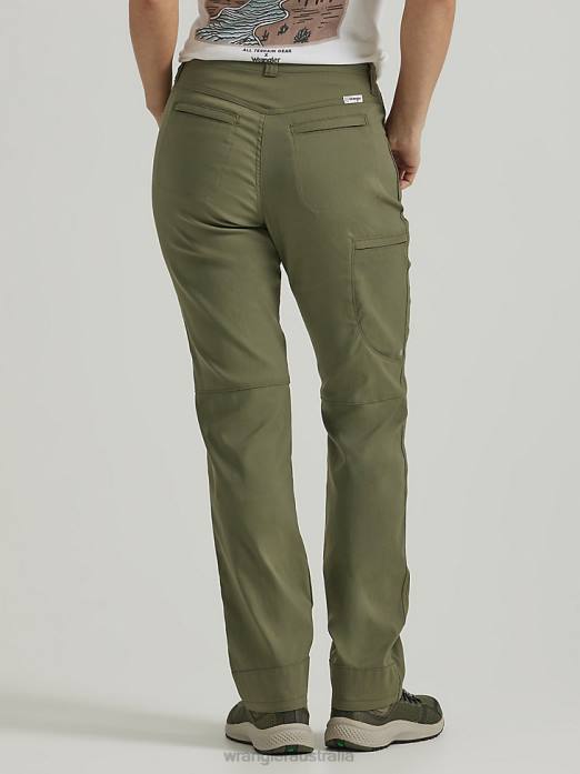 ATG by Slim Utility Pant Women Wrangler RHXV816 Clothing Dusty Olive (112333734)
