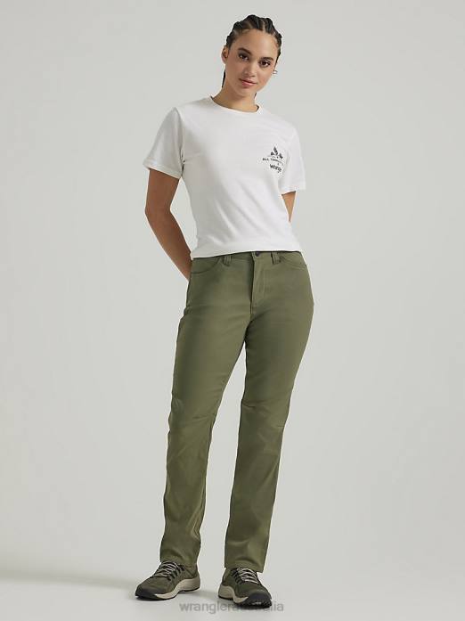 ATG by Slim Utility Pant Women Wrangler RHXV816 Clothing Dusty Olive (112333734)