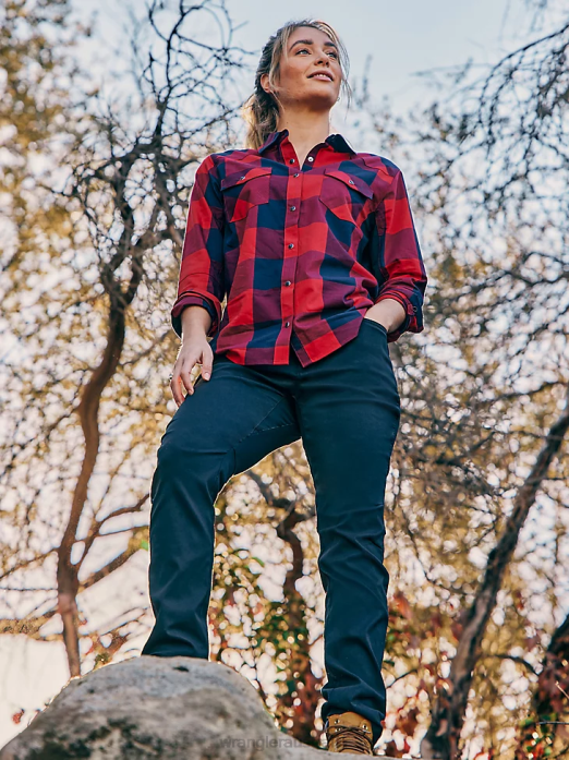 ATG by Slim Utility Pant Women Wrangler RHXV819 Clothing Black (LA110BK)