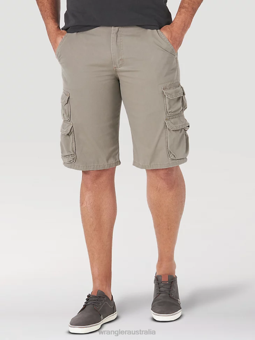 Authentics Cargo Short Men Wrangler RHXV576 Clothing Bullfrog (10ZM6BSFR)