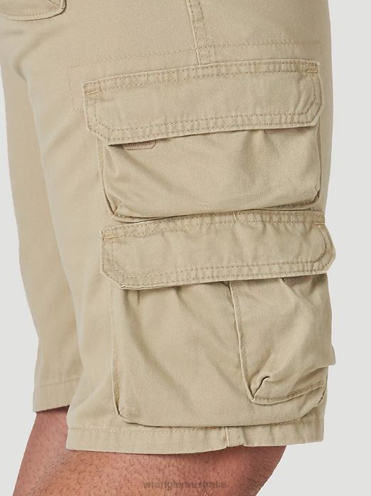 Authentics Cargo Short Men Wrangler RHXV577 Clothing Camel (10ZM6BSCA)