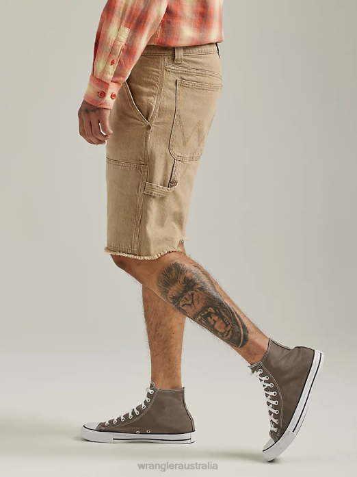 Authentics Comfort Waist Cargo Short Men Wrangler RHXV564 Clothing Sagebrush (10ZM980SB)