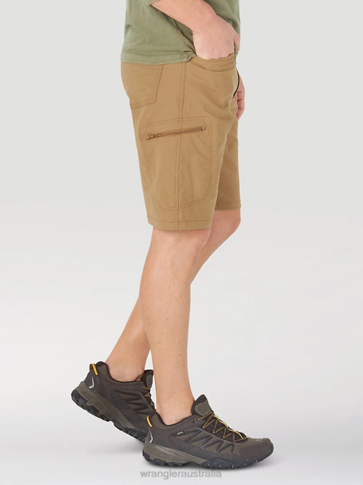 Authentics Comfort Waist Cargo Short Men Wrangler RHXV566 Clothing Bronze (10ZM980BZ)