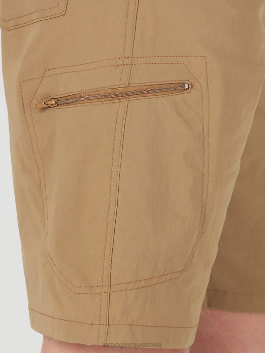 Authentics Comfort Waist Cargo Short Men Wrangler RHXV566 Clothing Bronze (10ZM980BZ)