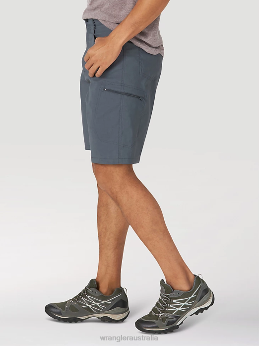 Authentics Comfort Waist Cargo Short Men Wrangler RHXV567 Clothing Granite (10ZM980GT)