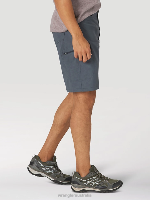 Authentics Comfort Waist Cargo Short Men Wrangler RHXV567 Clothing Granite (10ZM980GT)