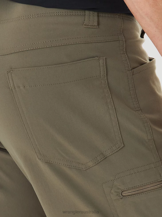 Authentics Comfort Waist Cargo Short Men Wrangler RHXV569 Clothing Morel (10ZM980MR)