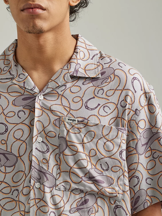 Authentics Quilted Flannel Shirt Jacket Men Wrangler RHXV391 Clothing Blue (ZHEEPAO)