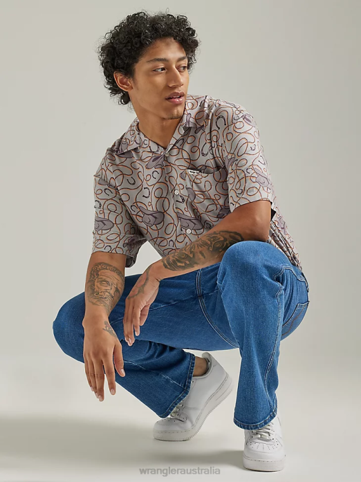 Authentics Regular Fit Cotton Jean Men Wrangler RHXV147 Clothing Black (10ZM100BK)