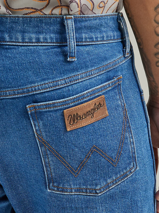 Authentics Regular Fit Cotton Jean Men Wrangler RHXV147 Clothing Black (10ZM100BK)