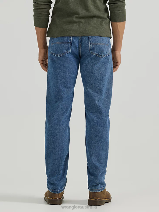 Authentics Regular Fit Cotton Jean Men Wrangler RHXV153 Clothing Stonewash Dark (10ZM100SW)