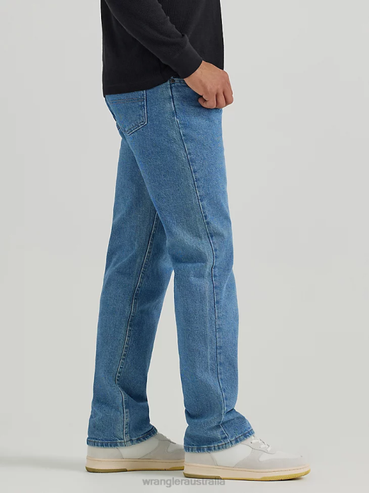 Authentics Regular Fit Flex Jean Men Wrangler RHXV132 Clothing Light Stone (10ZM100SX)