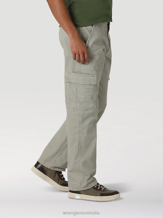 Authentics Relaxed Cargo Pant Men Wrangler RHXV241 Clothing Khaki Dust (10ZM6LGKD)