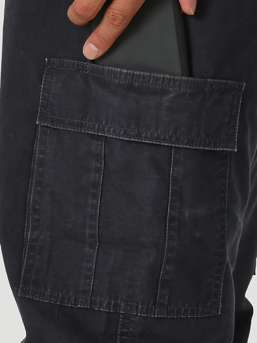 Authentics Relaxed Cargo Pant Men Wrangler RHXV242 Clothing Navy (10ZM6LGNV)