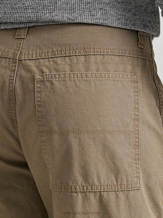 Authentics Relaxed Cargo Pant Men Wrangler RHXV246 Clothing Barley (10ZM6LGML)