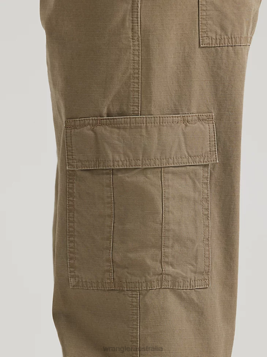 Authentics Relaxed Cargo Pant Men Wrangler RHXV246 Clothing Barley (10ZM6LGML)