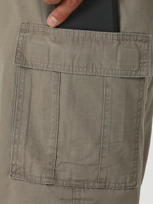 Authentics Relaxed Cargo Pant Men Wrangler RHXV246 Clothing Barley (10ZM6LGML)