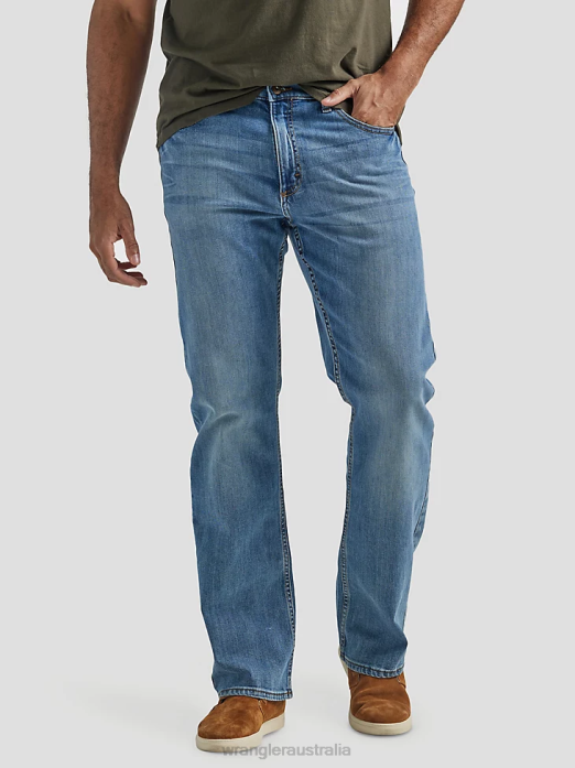 Authentics Relaxed Fit Bootcut Jean Men Wrangler RHXV122 Clothing Riptide (10ZM4RBRP)