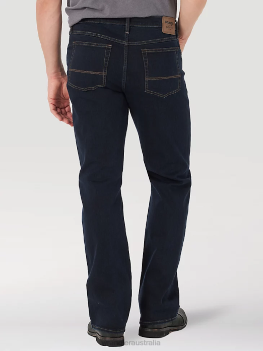 Authentics Relaxed Fit Bootcut Jean Men Wrangler RHXV124 Clothing Dark Harbour (10ZM4RBDH)