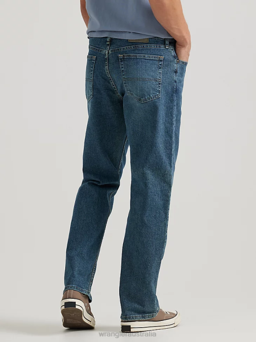Authentics Relaxed Fit Comfort Flex Jean Men Wrangler RHXV199 Clothing Smoke (ZM3CSSM)