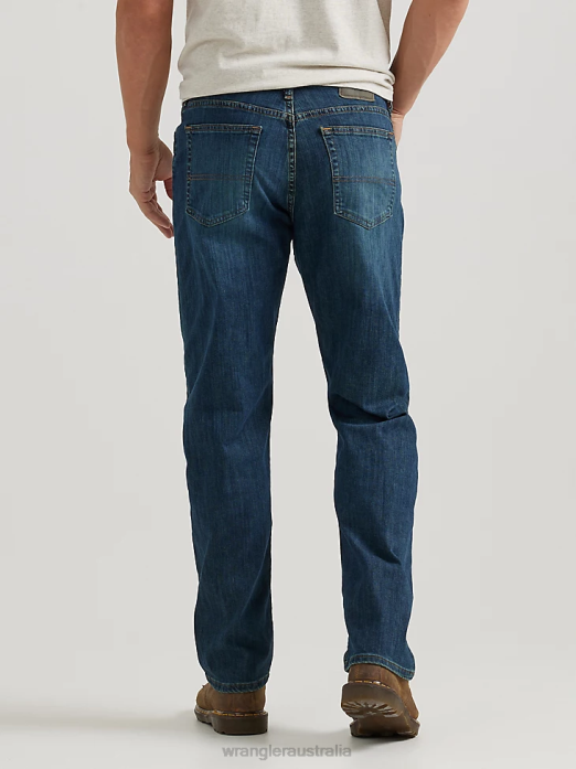 Authentics Relaxed Fit Comfort Flex Jean Men Wrangler RHXV200 Clothing Carbon (ZM3CSCN)