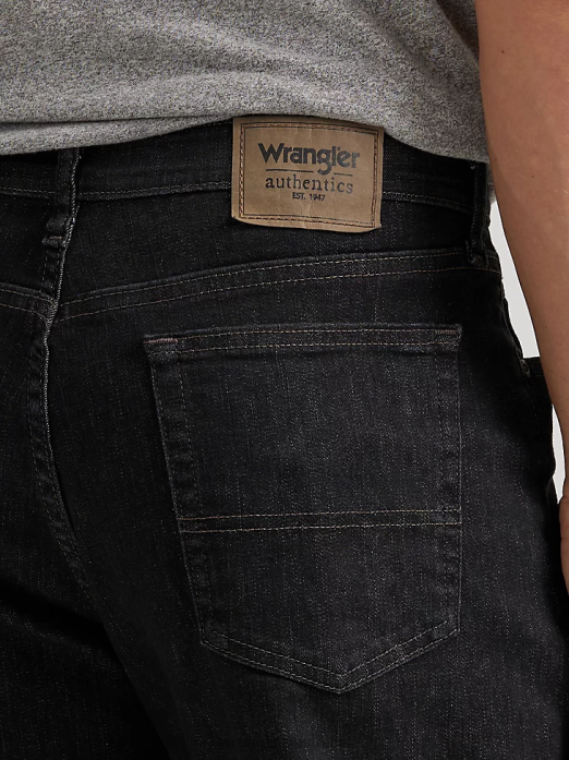 Authentics Relaxed Fit Comfort Flex Jean Men Wrangler RHXV201 Clothing Dark Denim (ZM3CSDD)