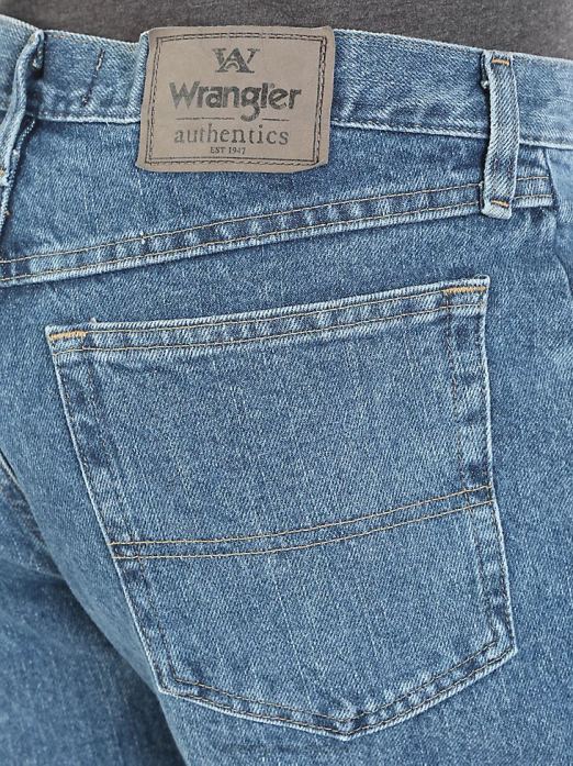 Authentics Relaxed Fit Cotton Jean Men Wrangler RHXV111 Clothing Vintage Stone (10ZM200VS)