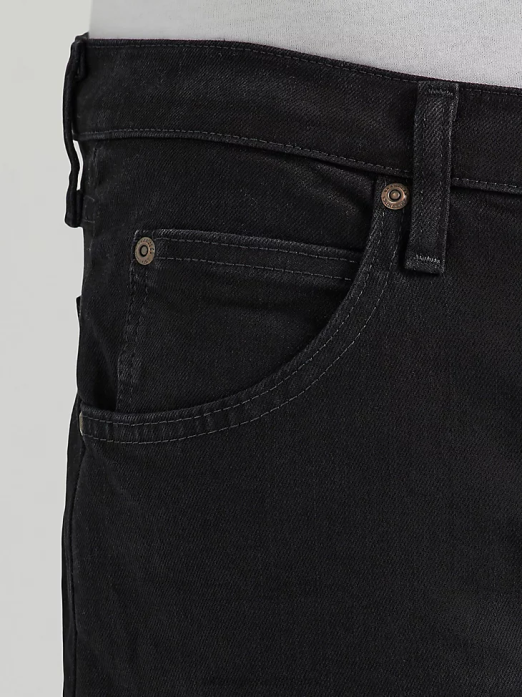 Authentics Relaxed Fit Flex Jean Men Wrangler RHXV101 Clothing Black (10ZM200FB)